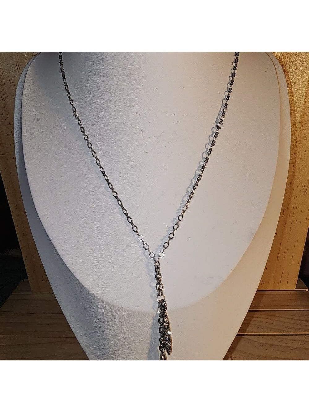 Talbots Silvertone Necklace NWT - Picture 3 of 4